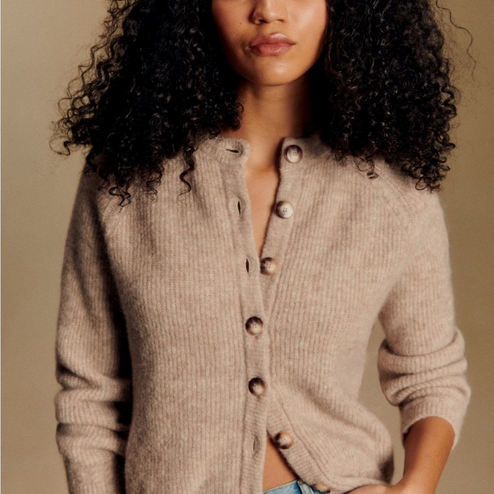 Sezane Othello Cardigan - Light Beige (M)
